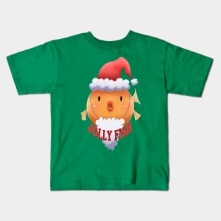 Jolly Fish Christmas pun Kids T-Shirt